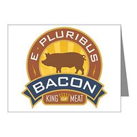 Note Cards (10 Pack) Foodie E Pluribus Bacon King of Meat
