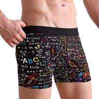 WXLIFE Education Physics Math Formula Boxer Briefs Men's Underwear for Men Boy