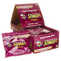 Honey Stinger, Chew Energy Pomegranate Passion Fruit Box 12 Count Organic, 21.6 Ounce