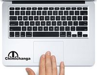 Chimichanga Deadpool Logo Marvel Printed Trackpad Clear Vinyl Decal Sticker Compatible with Apple MacBook Pro Air 11" 12" 13" 15" All Years Laptop Trackpad Keyboard (New 13" Macbook Pro)