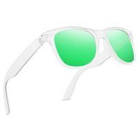 Polarized Sunglasses for Men Retro - FEIDU Polarized Retro Sunglasses for Men FD2149 (Transparent-green)