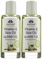 Derma E Natural Body Care 14,000 IU Vitamin E Oil for Dry, Rough Skin - 2 oz - 2 pk