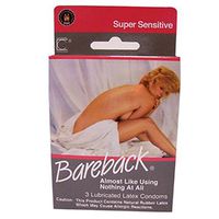 Contempo bareback condom (3 pac) (Pack Of 6)