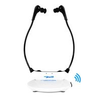 Upgraded Pyle Bluetooth Wireless Amplifier, Wireless TV Listening Speakers, Amplifier Headset, TV Audio Assist, TV Sound System Wireless, Wireless Bluetooth Headset, TV Bluetooth Headset, 2.4GHz