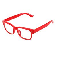 Cyxus Blue Light Blocking Computer Glasses for Anti Eye Strain UV Transparent Lens Black Frame Reading Glass Unisex (Men/Women) (8084T04,Red)