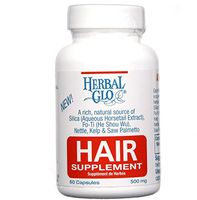HERBAL GLO Thinning Hair Supplement 60 Capsules, 0.02 Pound