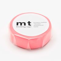 MT Solids Washi Paper Masking Tape, 3/5" x 33', Shocking Red (MT01P210)