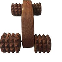 Massage Roller Wheels - Large Wooden Massager with Wheels Massage Therapy Tool for Stress & Pain Relief Acupressure Massager Size 6 Inch