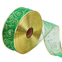 WillowswayW 200x5cm Christmas Glitter Ribbon Gift Wrapping Bow Packaging Belt Xmas Tree Decor
