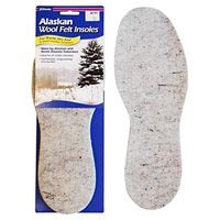 J.T.Foote Alaskan Wool Felt Warm & Dry Feet Durable/Industrial Insoles - 1 Pair, Size 11