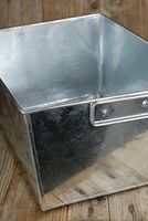 Dexon Power Galvanized Rectangle Tub with 2 Handles 14x10 with Liner