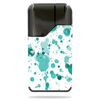 MightySkins Skin Compatible with Suorin Suorin Air - Teal Splatter | Protective, Durable, and Unique Vinyl Decal wrap Cover | Easy to Apply, Remove, and Change Styles | Made in The USA