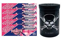 Herb Airtight Container Fresh Kettle with Juicy Jay's Bubblegum 1.25 Flavored Hemp Rolling Papers 5 Count DC Crafts Nation- Jolly Roger