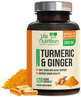 Turmeric Curcumin 95% Standardized with BioPerine and Ginger 2600mg - Black Pepper for High Absorption, Made in USA, Vegan Joint Support, Turmeric Ginger Pills - 120 Capsules