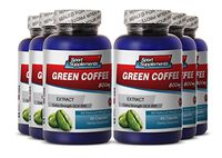 Green Coffee Bean Extract Raspberry Ketones with Carcinia - Green Coffee Extract 800mg - Herbal Green Coffee Bean Extract to Promote Natural Weight Loss (6 Bottles 360 Capsules)