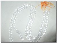 Crystal Quartz Prayer Japa Mala 7-8 mm 108 + 1 Prayer A++ Beads Meditation