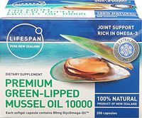 Lifespan Premium Green Lipped Oil 10000mg 200 Capsules
