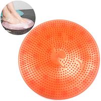 Lazy Foot Brush Scrubber Massager | Anti Slip Shower Mats | Bath Wash Cushion Tub Mat | Foot Acupressure Silicone Cleaner Pad | Foot Back Cleaner Exfoliator Pad