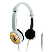 GRAPHICS & MORE Bee on Honeycomb Novelty Travel Portable On-Ear Foldable Headphones