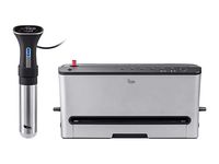 Monoprice Sous Vide Immersion Cooker 800W + Vacuum Food Sealer  - Black/Silver With Adjustable Clamp And Digital LED Touch Screen, Easy To Clean - From Strata Home Collection