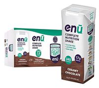 ENU RTD Chocolate Whey Protein Shake 17g (72 Pack) | Lactose & Gluten Free, Non-GMO Workout Drink For Muscle Gain | Healthy Weight Gain Nutrition Drink