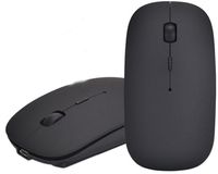 DINOWIN Bluetooth Mouse, 3.0 Portable Mouse with Rechargeable Wireless USB Mouse for Notebook, PC, Laptop, Computer,Windows/Android Tablet (Black)