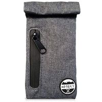 Herb Carrying Rolling Zipper Storage Pouch, Smell Proof Preserve Spices Freshness, Perfect Gift for Artists, Travelers & Stag Party Lovers (Dark Gray)