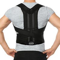Posture Corrector Brace for Men and Women l Best Fitting Orthopedic Back Brace l Lumbar Suppor Shoulders, Slouching and Pain (L)