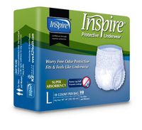 Inspire Protective Underwear, Large, 18 Count