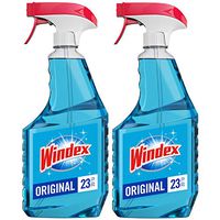 Windex Glass and Window Cleaner Spray Bottle, Original Blue, 23 fl oz - Pack of 2