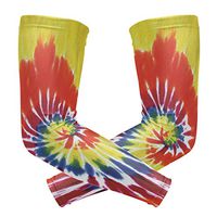 Anyangquji Tie Dye Colors Arm Sleeve Protectiv for Man Elbow Brace for Arthritis (1 Pair)