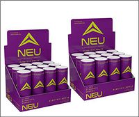 NEU Extra Strength Nootropic Energy Shots, Energy Drink: Brain Booster Focus Supplement, Coffee Alternative Nutritional Drink + Keto Energy Pre Workout with Zero Sugar, Electric Grape 2oz (24 Shots)