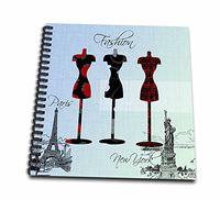 3dRose LLC db_123393_2 Memory Book, 12 by 12-Inch, Paris and New York Fashion Dress Forms