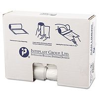 Inteplast S303713N High-Density Can Liner, 30 x 37, 30gal, 13mic, Clear, 25/Roll, 20 Rolls/Carton
