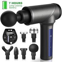 FITQUIET Massage Gun, Professional Deep Tissue Massage Gun, Percussion Massage Gun for Athletes Pain Relief Therapy and Relaxation, with Quiet Brushless Motor, 7hours Super-Powerful Battery