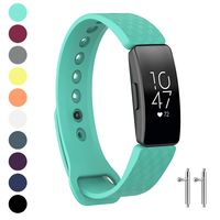Watbro Compatible with Fitbit Inspire HR Bands/Fitbit Inspire Band, Adjustable Soft Silicone Waterproof Inspire Straps for Women Men Sports Replacement Wristband for Inspire/Inspire HR Fitness Tracker