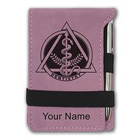Mini Notepad, Dentist Symbol, Personalized Engraving Included (Pink)