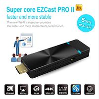 EZCast PRO II Dongle | 5G WiFi Wireless Presentation Streaming Airplay Miracast 4K Stick High Speed MIMO 2T2R WiFi HDMI, Supports 4 to 1 Split Screens