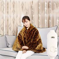 SMGPYCFYP Electric Shawl, Small Electric Blanket, Plug-in Heating Pad, Warm Blanket, Office Foot Warmer Artifact