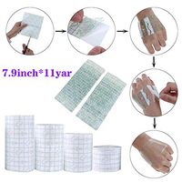 Ewinodon Fixed Transparent Stretch Adhesive Sticker,Tattoo Bandage Roll - Waterproof Transparent Adhesive Dressing Fixer Plaster Stretch Fixation Tape Bandage 11yard/10M (7.8inch*11yard)