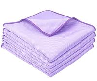 VIVOTE Microfiber Cleaning Cloths - 4 Pack 16Inch x 16Inch Window Glass Clean Stainless Steel Polishing Household Wipes and Cloths