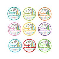 Unicorn Stickers for Party Cellophane Bags Cone Bags Treat Candy Popcorn Bags …
