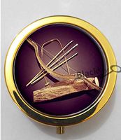 BlackKey Bow and Arrow 3-Compartment Decorative Pocket Gift Box Case Organizer for Pill, Color 2 -364