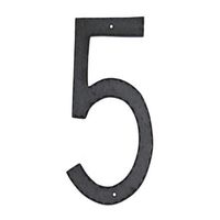 Montague Metal Products Textured Font Individual House Number, 5, 10-Inch