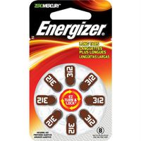 NEW HEARING AID SIZE 312 8-PKSIZE 312 MERCURY FREE (Batteries & Chargers) by Energizer