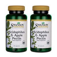Swanson Acidophilus & Apple Pectin 90 Capsules (2 Pack)