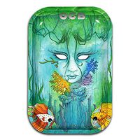 OCB Limited Edition Metal Rolling Tray - Brackish / 7" x 11"