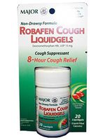 Robafen Cough Liquidgels Dextromethorphan HBr, USP 15mg, 20 Liquidgels (6 Packs) by Rugby