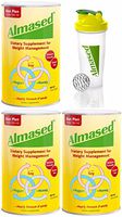 Almased HIGH-QUALITY NON-GMO SOY+YOGURT+HONEY Protein Powder, Supports Weight Loss, Optimal Health and Maximum Energy, 17.6 Ounces 3-PACK WITH FREE BLENDER BOTTLE