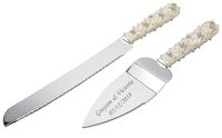 Gifts Infinity Personalized Wedding Cake Knife and Server Set Free Engraving (659)